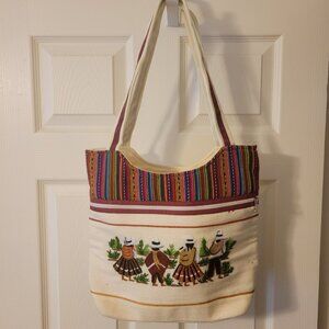 Peruvian Embroidered Cloth Handbag/Purse - NWOT